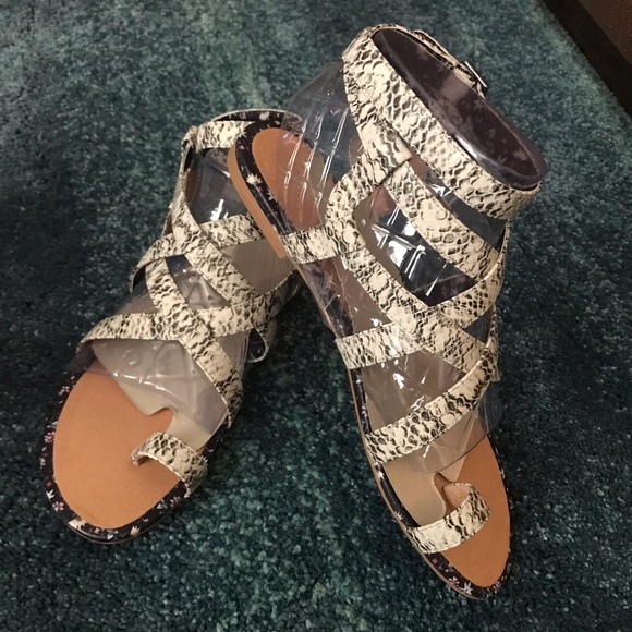 CAbi Shoes - cabi #6002 Athena Python Gladiator Size 9